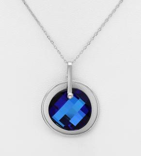 Přívěsek Bermuda Swarovski Elements 4,8gr (Materiál stříbro Ag 925/1000 - likvidace skladu)