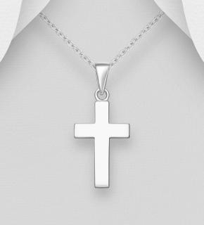Přívěsek křížek 19mm (Materiál stříbro Ag 925/1000 - TOP šperky)