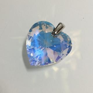 Přívěsek srdce AB 28mm  (Materiál stříbro Ag 925/1000 - likvidace skladu)
