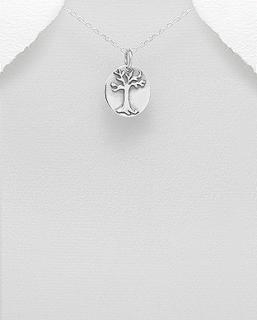 Přívěsek strom 1,82gr (Šperky oxidované stříbro Ag 925/1000)