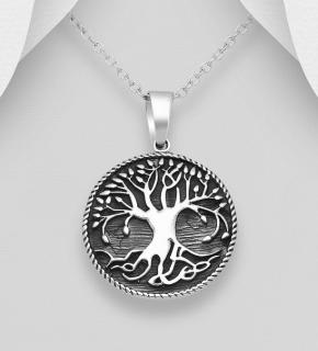 Přívěsek strom života 4,5gr (Šperky oxidované stříbro Ag 925/1000)