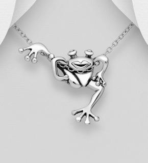 Přívěsek žáby (Materiál stříbro Ag 925/1000 - TOP šperky)