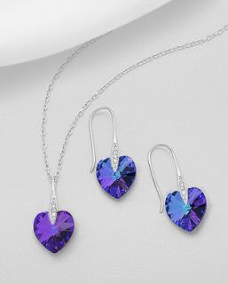 Set srdíčka Helio Swarovski 4,5gr (Šperky Swarovski Elements s certifikátem pravosti - likvidace skladu)