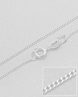 Stříbrný řetízek 55cm - síla 1,03mm PANCR rhodiovaný - 1,8gr (Materiál stříbro Ag 925/1000 )
