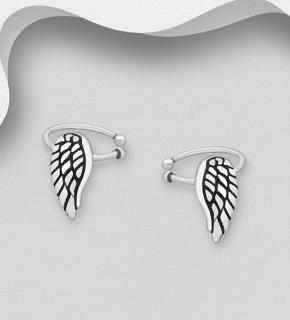 Záušnice andělská křídla (Materiál stříbro Ag 925/1000 - TOP šperky)