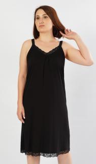 Dámská noční košile na ramínka Andrea  4XL černá
