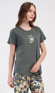 Dámské pyžamo kapri Maruška  XL khaki