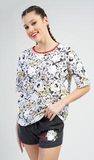 Dámské pyžamo šortky Lucie  XL světle šedá