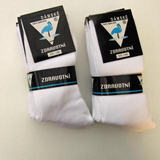Dámské zdravotní ponožky bílé