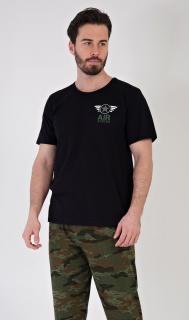 Pánské pyžamo dlouhé Air forces  XL černá