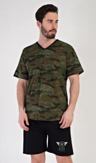 Pánské pyžamo šortky Air forces  XL khaki