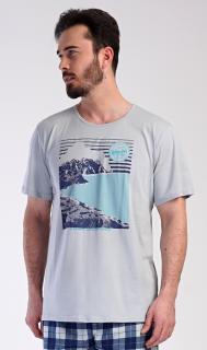 Pánské pyžamo šortky Wander  XL šedá