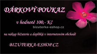 bizuterka-eshop.cz Dárkový poukaz 100,- BZ-05625