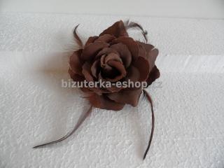 bizuterka-eshop.cz Květ hnědý BZ-03401