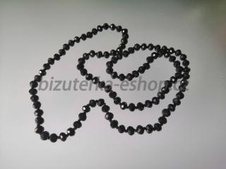 bizuterka-eshop.cz Perlový náhrdelník dlouhý černý BZ-07083