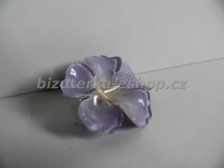 bizuterka-eshop.cz Spona květ do vlasů fialová BZ-05266