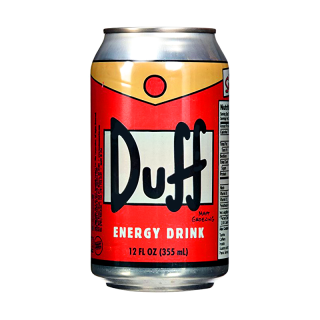 Simpsons Duff Energy Drink 355ml  Duff drink