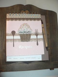 Kuchyně, zápisník na recepty