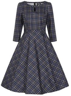 H&R London retro šaty Anna Velikost: L (UK 14)
