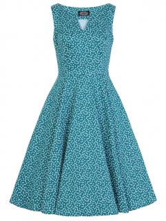 H&R London retro šaty La Rosa Velikost: 4XL (UK 22)