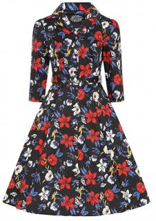 H&R London retro šaty Milly Velikost: L (UK 14)