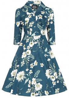 H&R London retro šaty Petal Velikost: 2XL (UK 18)