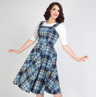 Šatová sukně - retro šaty s laclem Eloise Velikost: 2XL (UK 18)