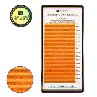 Oranžové řasy MIX délek C, 0,20 X 9-14 mm