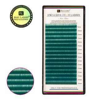 Pastelové řasy MIX délek C, 0,20 X 9-14 mm (Blue Green)
