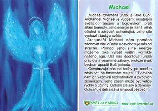 Archanděl Michael - harmonizační obrázek
