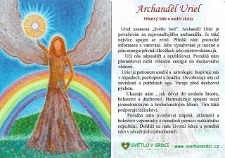 Archanděl Uriel - harmonizační obrázek