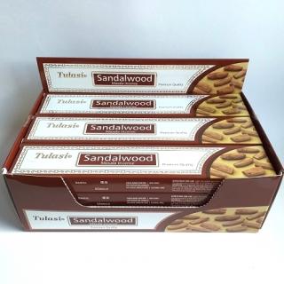 Tulasi indické vonné tyčinky Premium SANDALWOOD (Santalové dřevo)
