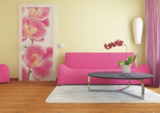 AG Design 1 dílná fototapeta PINK ORCHID FTNV 2826, 90 x 202 cm vlies