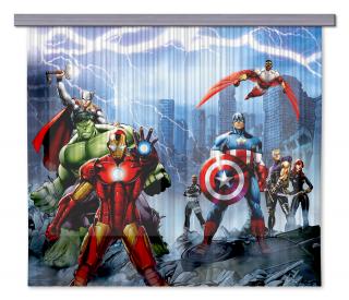 AG Design Textilní závěs Avengers 180 x 160 cm (2ks), (srpen21)