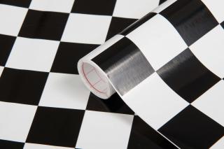 Samolepicí fólie d-c-fix šachovnice klasik 200-2565, ozdobné vzory šířka: 45 cm