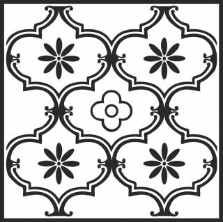Samolepicí podlahové čtverce černobílé 274-5052
