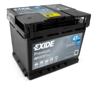 EXIDE Premium 12V 47Ah 450A EA472