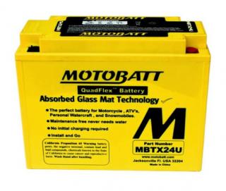 MOTOBATT 12V 25Ah 300A MBTX24U