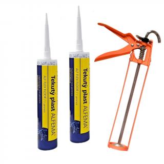 Sada 2x Tekutý plast ALF FLEX Floor 290ml šedý