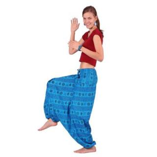Turecké kalhoty modrý symbol