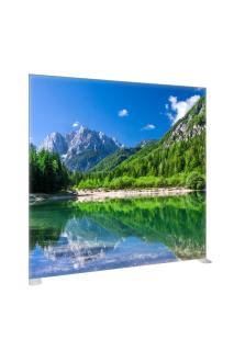 VARIO LED stěna š.200 x v.200-300 ŠÍŘE STĚNY: 200cm, VÝŠKA STĚNY: 225cm, TISK: (2ks) oboustranný