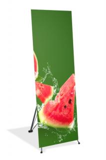 X-Bannerständer MELON (B. 60cm) ŠÍŘE: 60 cm, TISK: na PVC banner