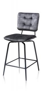 Barová polstrovaná židle MANOU - barva antracit