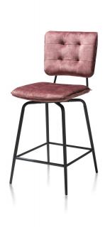 Barová polstrovaná židle MANOU - barva burgundy red