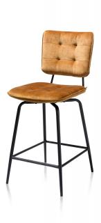 Barová polstrovaná židle MANOU - barva okrová