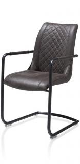 čalouněná židle ARMIN s područkami- antracitová Barvy: antracitová