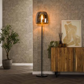 podlahová lampa 1L Drift glass - kouřově šedé sklo