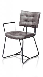 polstrovaná židle JULLA s područkama - antracitová Barvy: antracitová