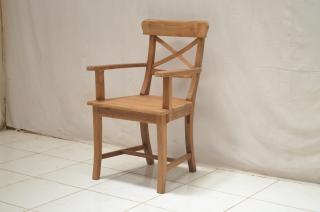 teaková židle MARIOTO s područkami