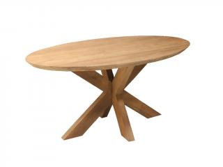 Teakový stůl BEEK Oval, 220x110, top 5 cm